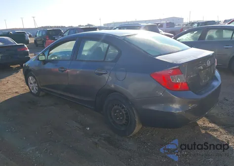 2012 Honda Civic Lx z USA, uszkodzony, nr VIN 19XFB2F51CE001401